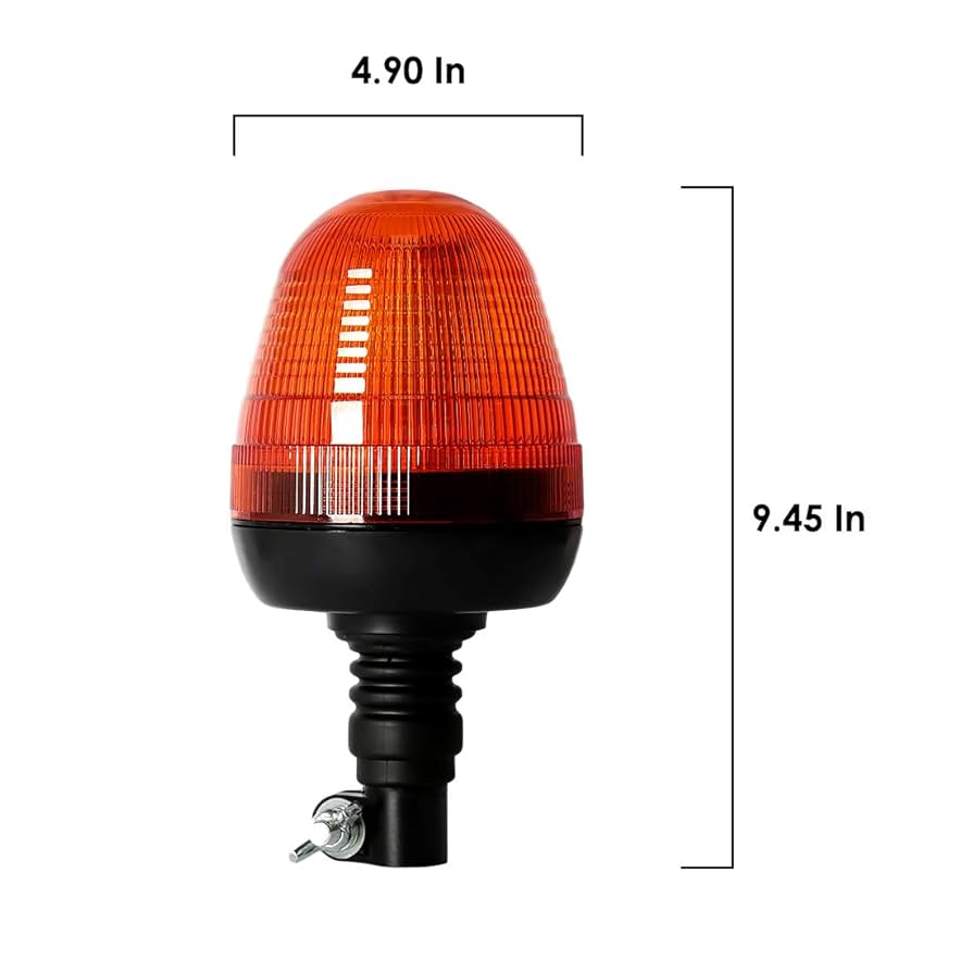 Amazon | MAIALOT 60 LED 回転点滅アンバー ビーコンライト